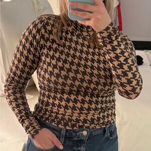 Fun patterned Sanctuary turtleneck top for Fall and Winter!